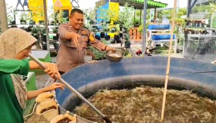 Pembinaan pekarangan ketahanan pangan, Polisi ajak masyarakat tingkatkan produksi pangan