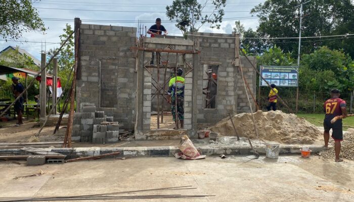 Wujudkan kenyamanan fasilitas Ibadah, Progres Pembangunan Musholla – Tahap Pemasangan Kolom dan Batako