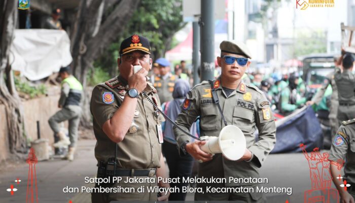 Satpol PP Jakpus Lakukan Penataan di Sepanjang Jalan Blora