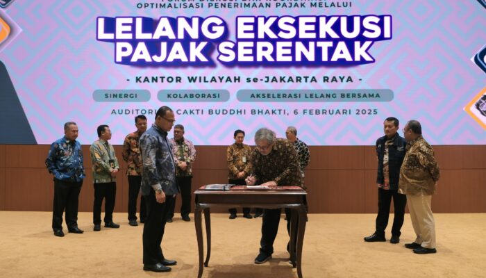 Optimalkan Penerimaan Negara, DJP Jakarta Teken Kesepakatan Lelang Pajak Serentak