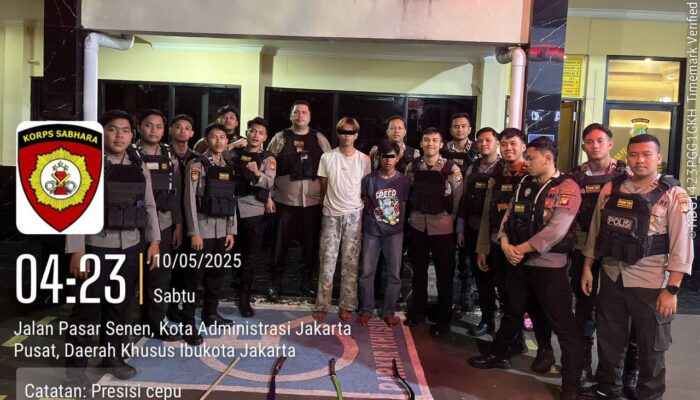 Tawuran Gagal, Dua Remaja Diciduk Polisi di Bungur Besar Saat Bawa Celurit