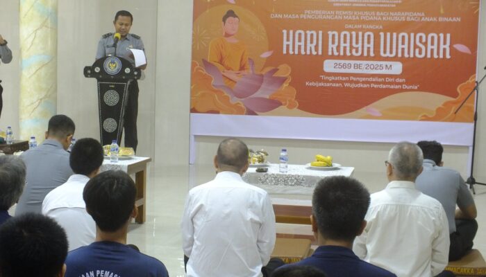 Remisi Waisak di Lapas Cipinang: Puluhan Warga Binaan Terima Pengurangan Hukuman