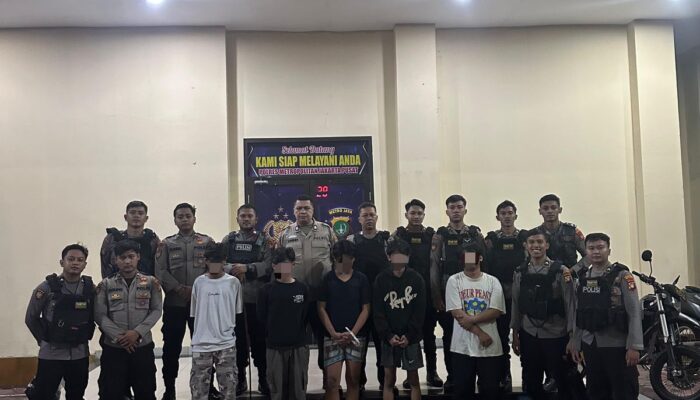 Polisi Ringkus Lima Pemuda Terlibat Tawuran Sadis di Menteng, Terancam 10 Tahun Penjara!