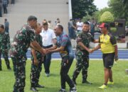 Wadan Kormar Berikan Semangat Atlet Sepakbola di Ajang Poral Wilbar 2025