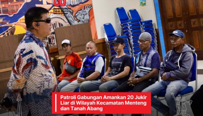Patroli Gabungan Amankan 20 Jukir Liar di Wilayah Kecamatan Menteng dan Tanah Abang