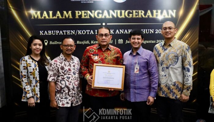 Pemkot Jakpus Raih Predikat Utama Kota Layak Anak