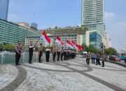 Lagu Indonesia Raya Bergema di Bundaran HI Sambut HUT ke-80 RI