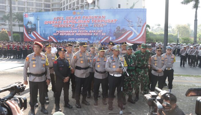 8.600 Personel Gabungan Ikuti Apel “Merdeka Jaya 2025” Amankan HUT ke-80 RI di Monas