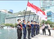 Pemutaran Lagu Indonesia Raya di Bundaran HI Meriahkan HUT ke-80 RI