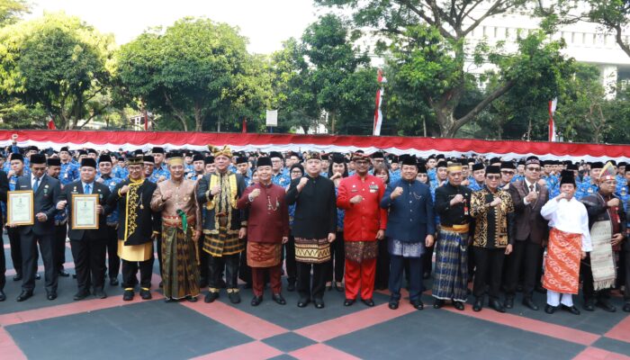 Kemendagri dan BNPP Gelar Upacara Peringatan HUT Ke-80 RI