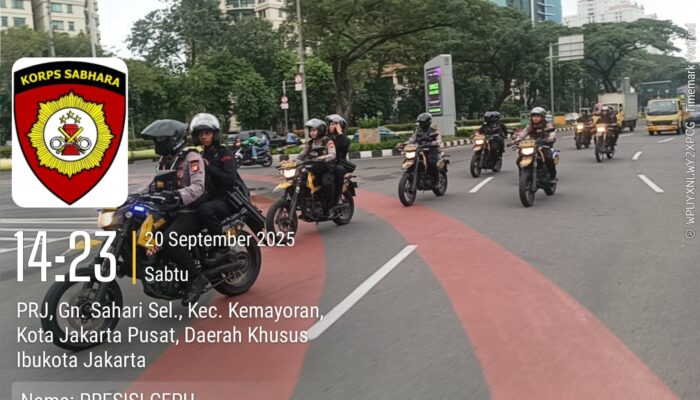 “Jaga Jakarta”, Polres Metro Jakarta Pusat Gelar Patroli Gabungan Antisipasi Guantibmas