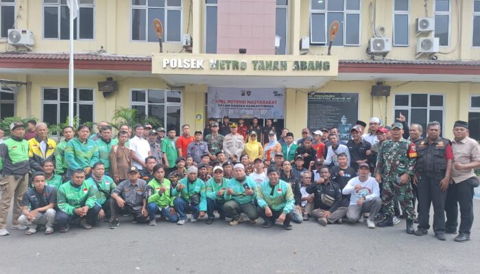 Kapolsek Metro Tanah Abang Ajak Potensi Masyarakat “Jaga Jakarta” Lewat Apel Bersama