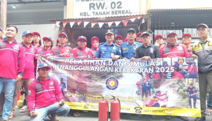 Cegah Kebakaran Secara Dini, Satpel Gulkarmat Kecamatan Tambora, Gelar Sosialisasi Pencegahan Dan Pelatihan