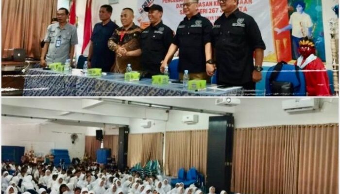 Bangun Jiwa Kebangsaan, PWI Pokja Jaksel Ajak Siswa SMPN 267 Tolak Narkoba