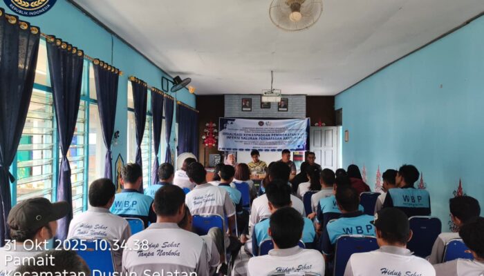 Rutan Buntok Gelar Sosialisasi Kewaspadaan ISPA Bersama Tim Medis Kesehatan
