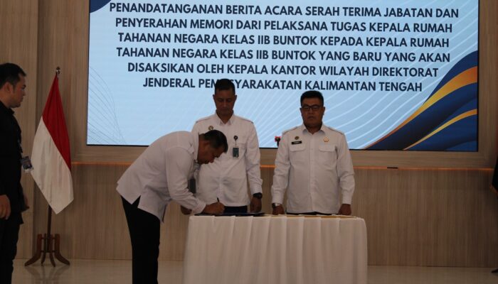 Serah Terima Dan Pisah Sambut Ka.Rutan Kelas IIB Buntok