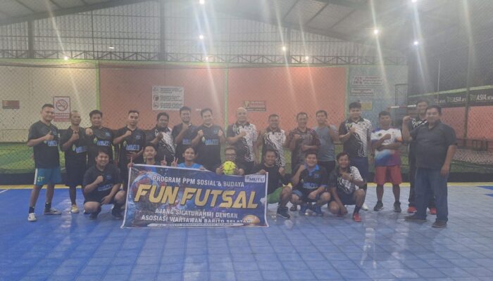 Jalin Silahturahmi dan Sinergitas, PT. Multi Tambangjaya Utama (MUTU) dan Insan Pers Barsel Gelar Fun Match Futsal