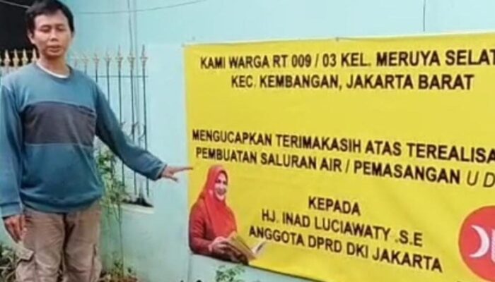 Saluran Air Di Perbaiki,  Warga Meruya Selatan Sampaikan Terimakasih Pak Walikota Dan Anggota Komisi A DPRD DKI