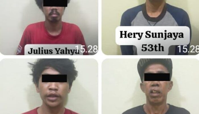 Polsek Johar Baru Tangkap Empat Pelaku Pencurian di Hotel Istana Ratu, Kerugian Capai Rp 246 Juta