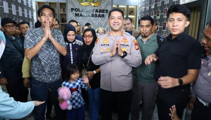 Polrestabes Makassar Berhasil Temukan Balita Hilang, Bilqis (4), di Jambi