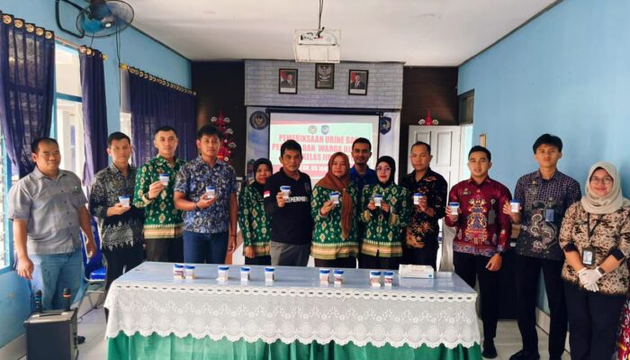 Sinergi dengan Polres Barsel, Rutan Buntok Gelar Tes Urine Dukung Program Pemberantasan Narkoba Kemenimipas 2026