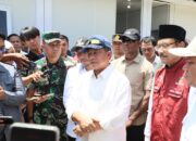 Bersama Mensos dan Wagub Aceh, Kasatgas Tito Tinjau Huntara Kabupaten Pidie Jaya