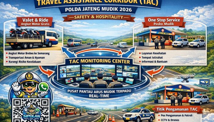 Polda Jateng Siapkan Layanan Mudik Terpadu Berbasis AI pada Operasi Ketupat 2026