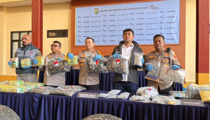 Polres Metro Jakarta Pusat Ungkap Sabu 26,7 Kg Jaringan Medan–Jakarta dan 14 Kasus Obat Berbahaya
