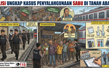 Polisi Ungkap Kasus Penyalahgunaan Sabu di Tanah Abang, 9 Orang Diamankan