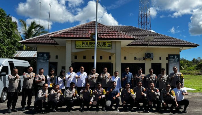 Tim Wasrik Polda Babel Kunjungi Polsek Sijuk