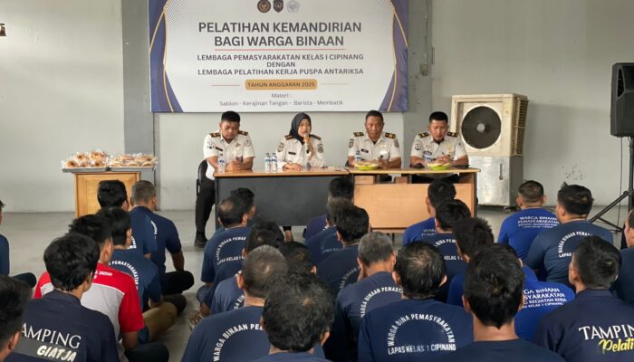 Siapkan Tenaga Kerja Terampil, Lapas Cipinang Perkuat SOP dan Disiplin Kerja Warga Binaan