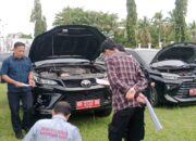 BPK RI Periksa Kelengkap Ratusan Mobil Dan Motor Dinas Pemkab Barsel