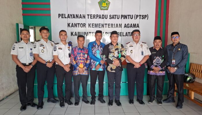 Rutan Bersama Kemenag Barsel Jalin Kerja Sama Guna Pembinaan Kerohanian Warga Binaan Pemasyarakatan