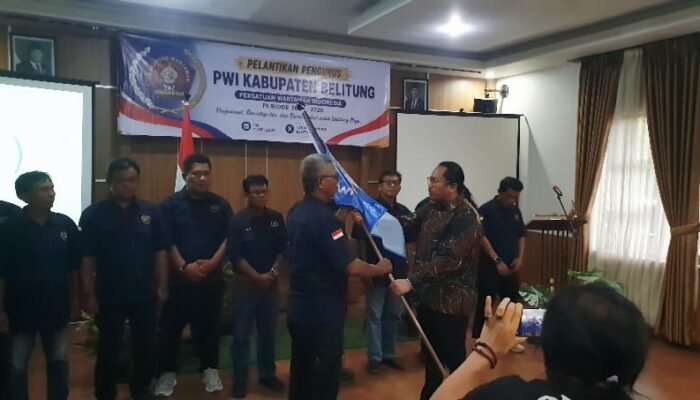 Hadiri Pelantikan Pengurus PWI 2026–2029, PWRI Belitung Dorong Pers Kompak dan Profesional