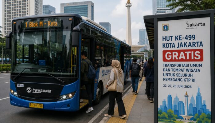 Bukan Hanya Warga Jakarta, Pemegang KTP RI Dapat Akses Gratis Transum dan Wisata Saat HUT Jakarta