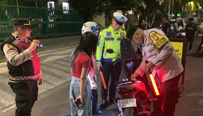 Polisi Sita 6 Motor Tanpa Surat Saat Razia Cipta Kondisi di Jakpus