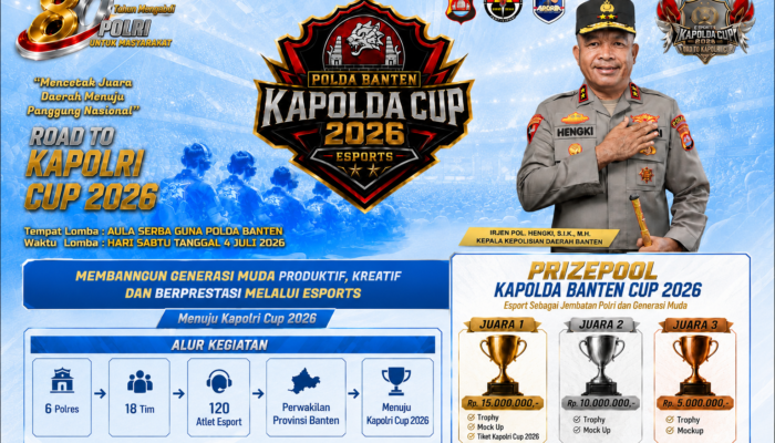 Esports Makin Berkembang, Polda Banten Gelar Kapolda Cup 2026 untuk Lahirkan Atlet Profesional