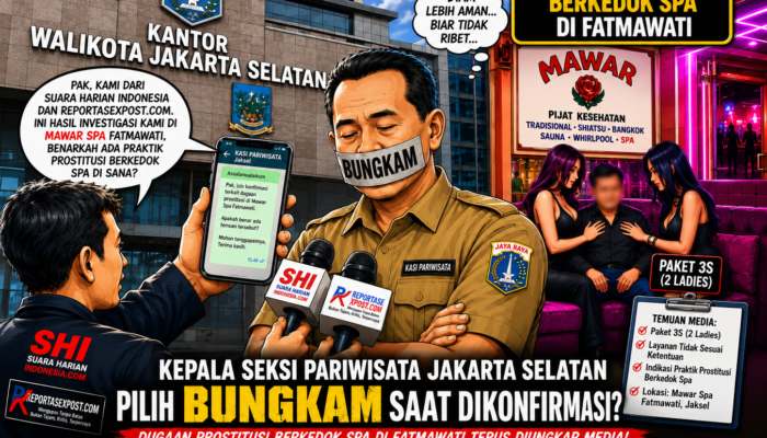 Konfirmasi Wartawan Tak Berbalas, Publik Pertanyakan Pengawasan Dugaan Pelanggaran Usaha Spa di Jaksel