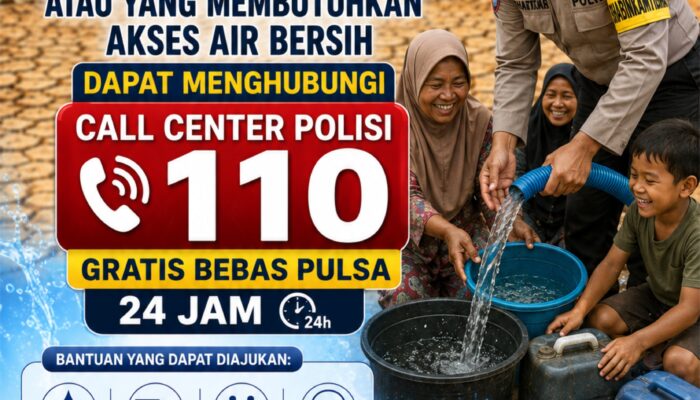 Hadapi Musim Kemarau, Polda Banten Siapkan Layanan Bantuan Air Bersih Melalui 110