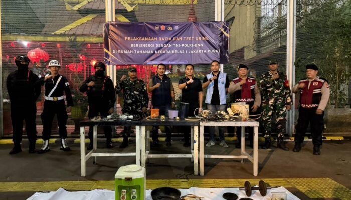 Tak Ada Celah Barang Terlarang! Rutan Jakarta Pusat Dikepung Aparat Gabungan